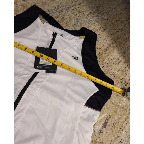 New! Women’s Dare 2B Size 16 Black & White Regale Vest Cycling Full Zip Vest - Picture 5 of 16